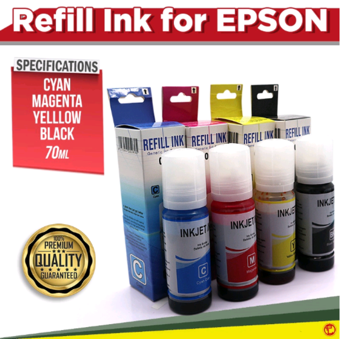 Epson Refill Ink 003 For L3110 L3210 L1110 L1210 L1250 L3116 L3216 L3150 L3250 L3156 L5190&nbsp;L5290